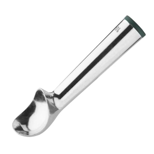 Vogue Ice Cream Scoop with Green Cap 2.5 oz, Aluminium, 16 portions per Litre, Ice Cream Scooper, Conductive Liquid Handle, J089