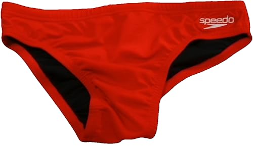 Speedo Mens Endurance+ 7cm SwiMing Briefs| Chlorine Resistant | Swim FitneS | Training Fed Red 3030