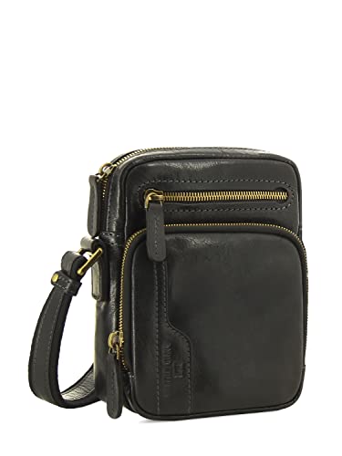 David William Tarvin - Sac bandoulière en cuir de vachette vieilli Taille Unique
