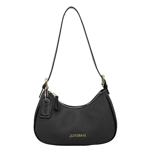 CHANGYUE Bolso de hombro de piel sintética para mujer, bolso superior Y2k, bolso para las axilas, bolso cruzado con correa ajustable para viajes, compras, trabajo, uso diario (negro)