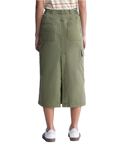 Buffalo David Bitton Women's Matilde Mid Rise Twill Maxi Cargo Skirt3