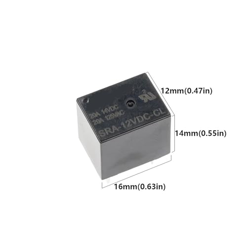 Relais 24V SRA-24VDC-AL commutation haute performance 20A à 4 broches pour PCB - 5