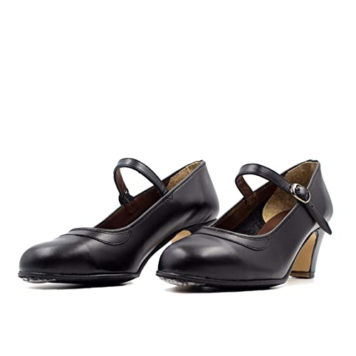 Women’s Flamenco Shoes with Nails, Beginner Folklorico Dance Shoe, 5cm Heel, Made in Spain2