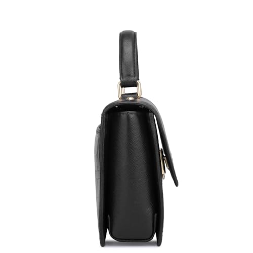 Image of Da Milano Leather Satchel for Women (OR-3028)