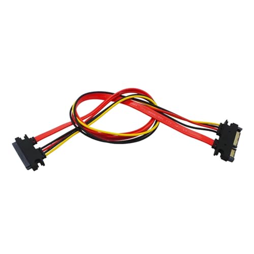 Cable Extensor SATA 7+15 22 Pin 30cm a 50cm Rojo miniatura 5