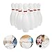Toyvian 1set Boy Girl Bowling Game Set Fun Activity for Boys and Girls Promotes Interaction and Educational Development Lightweight and Safe Plastic for Ages White