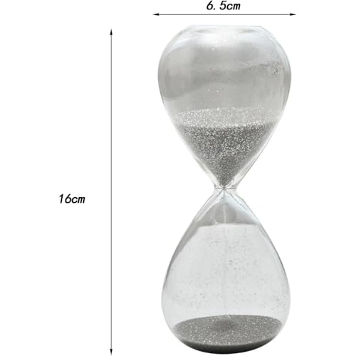 Reloj de arena decorativo de cristal soplado para armarios de salón 7