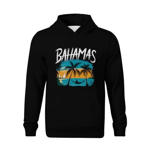 Kids Vintage Proud Bahamas Gift Design Idea Retro Boys Girls Lightweight Kangaroo Pocket Fleece Hoodies2