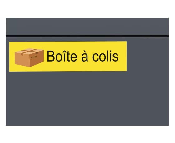 Parcel Box Sticker for France and Belgium in France Labelling for Your Parcel Box (RPMw9) No. 11 Yellow, 15 x 4 cm - Image 4