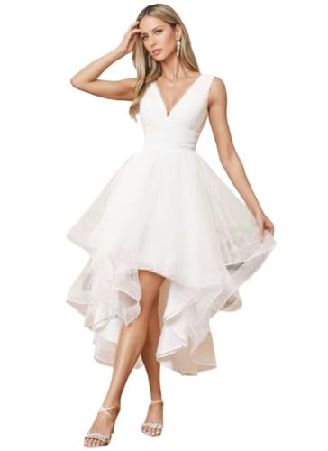 Ruffled High Low Tea Dress