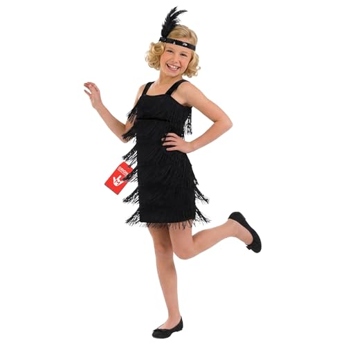 Fun Shack Déguisement Charleston Enfant, Robe Années 20, Costume Carnaval Fille, S