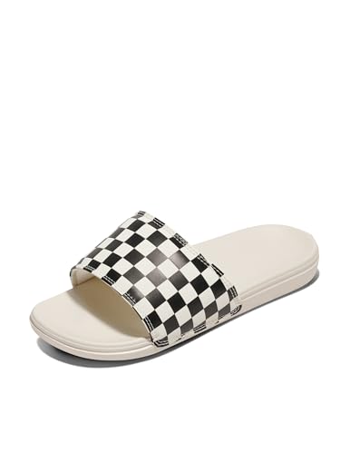 Vans Sandales à bout ouvert pour femme, Noir/Mars, 36 EU