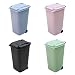 Small Trash Can,Mini Desk Trash Can with Lid,Desk Organizer Garbage Storage Bin,Pen Holder Office Desktop Supplies,Small Kitchen Countertop Trash Recycling Containers,Mini Wastebasket 4 Piece Set