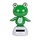 formano Solar Wackelfigur Frosch 6x10cm lustige Dekofigur solarbetrieben tanzend - Geschenkidee für Auto, Büro & Fensterbank - in transparenter Geschenkbox Solar, Keine Batterien nötig