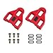 Gio Look Delta Compatible Cleats Red 9 Degree Float - Indoor Cycling Peloton & Road Bike