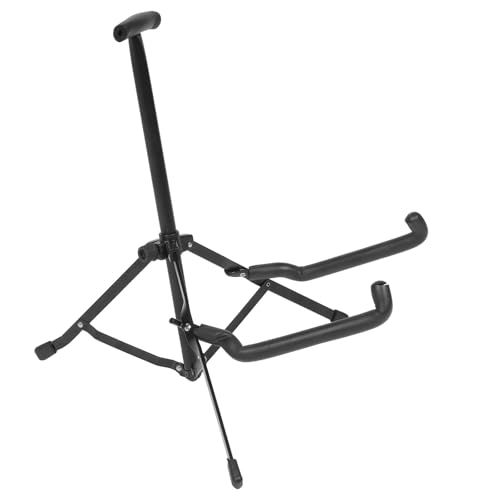 Support guitare en fer sans bavure avec mousse de protection noire - 2