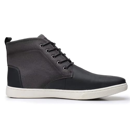 Image of Arkbird Casual Sneaker Boots, High-Top Sneakers Lace-up Leather Chukka Shoes for Men