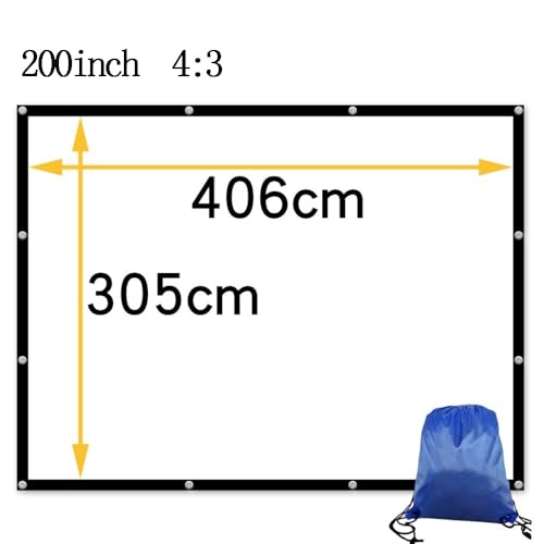 Pantalla de proyección portátil 200 pulgadas 4:3 miniatura 7