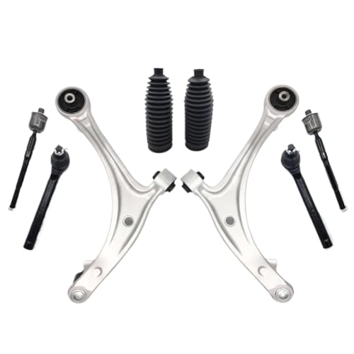 Kit de suspensión de bota de barra de acoplamiento de brazo de control delantero inferior izquierdo derecho 8 piezas MS601007 K620505 compatible con 2005 2010