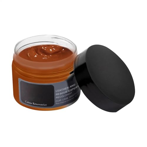 Betún profesional para zapatos de cuero | Las ceras naturales acondicionan para a colorear y pulir - Aceite en crema reparador de cuero para acondicionamiento e impermeabilización Aceite para cuero