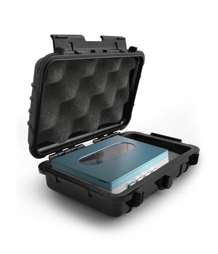 CASEMATIX Hard Shell Carrying Case Compatible with FiiO CP13 Portable Cassette Player – Airtight, Impact-Resistant, Waterproof Storage with Padded Foam Interior