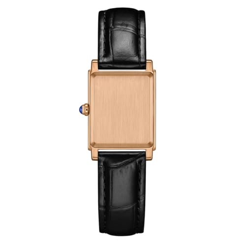 Image of Poshi Sanda Premium White Brass Sqaure Dial Watch | 200mm Rose Gold Stainless Steel Strap Quartz Watch for Women