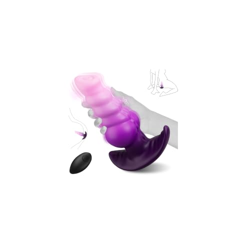 7.3 Vibrating Butt Plug Prostate Massager Large Butt Plug XL Anal Vibrator with 10 Modes Huge Anal Plug Fantasy Knot Dildo Anal Trainer Toys with Suction Cup Silicone Adult Sex Toys for Men Women