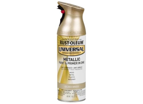 Image of Rust-Oleum 330504 Universal All Surface Metallic Spray Paint, 11 oz, Guilded Brass