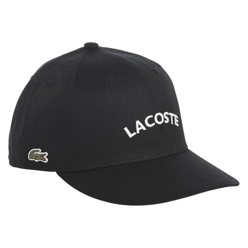 [ラコステ] キャップ 帽子 メンズ レディース COTTON LINEN EMB CAP（コットンリネン エンブロイダリー キャップ） L1398 ブラック 58サイズ lsc1398-black-58