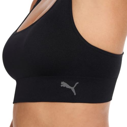Seamless Bras for Women & Women's Sports Bras Pack with Adjustable Features, 2 Stylish Colors - Black Medium4