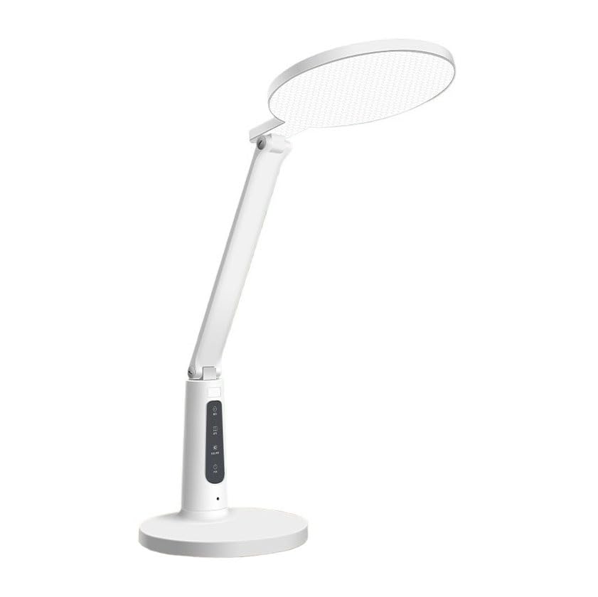 Lampa biurkowa Lampa biurkowa LED do ochrony oczu, lampa z możliwością ściemniania dotykowego 12 W, ładowalna lampka nauki czytania, 3 tryby kolorów i 6 poziomów jasności, 25-minutowy timer