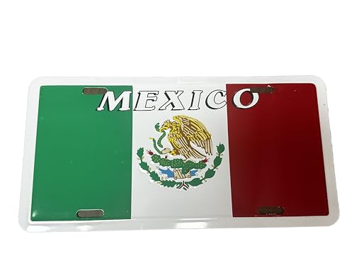 Mexico Flag License Plate
