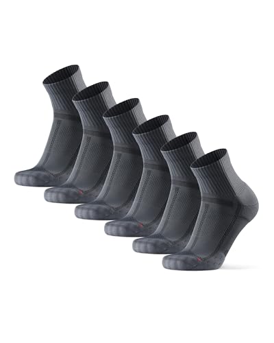 DANISH-ENDURANCE-Cushioned-Running-Socks-for-Long-Distances-Quarter-Length-Anti-Blister-for-Men-Women-3-Pack