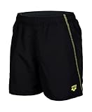 ARENA Unisex Kinder Solid Badeshorts, Black-Soft Green, 128