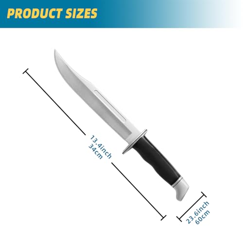 inin 13.5" Halloween Rubber Knife,Safe Cosplay & Martial Arts Practice Prop | Ideal Halloween Costume Knife Decor. Best Gift Choice for Halloween Decoration and cosplay - image 2