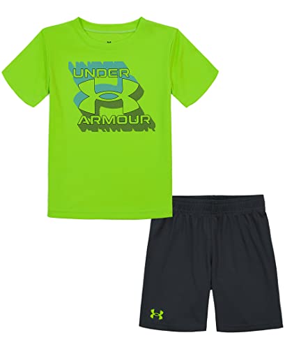Image of Under Armour Boys' 2-piece Short Sleeve Graphic T-Shirt and Shorts Set, Lightweight & Breathable