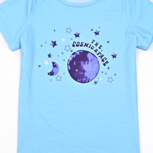 Image of Mirawise Girls 3 Pc Pajamas Sleepwear Cotton Pjs Clothes Set 4-13 Years