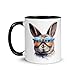 Chatcripant Tasse mit Hase, lustig, Fantasiegeschenk, niedlich, Tiere, Original, Kaffee, Tee, cool, lustig, lustig, Sonnenbrille Gin mit günstig Kaufen-Chatcripant Tasse mit Hase, lustig, Fantasiegeschenk, niedlich, Tiere, Original, Kaffee, Tee, cool, lustig, lustig, Sonnenbrille