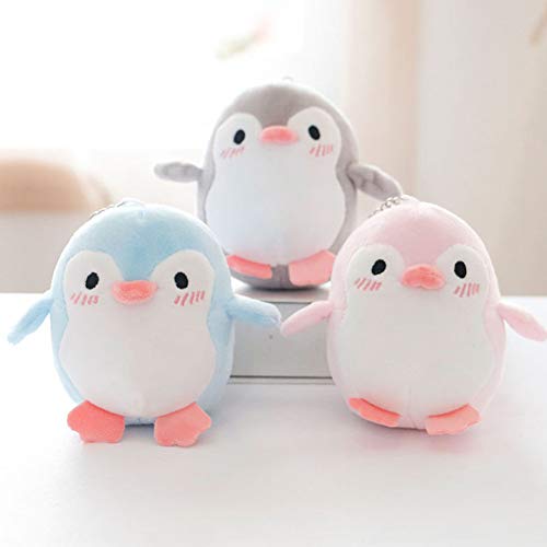ZODIFEVI Lovely Penguin Animal Stuffed Doll Plush Toy Keychain Key Holder Bag Pendant Party Favor Gifts Toys For Boys Girls Kids Random Color