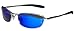 Polarized Aviator P27 Sunglasses by JiMarti (Silver & Blue Mirror)
