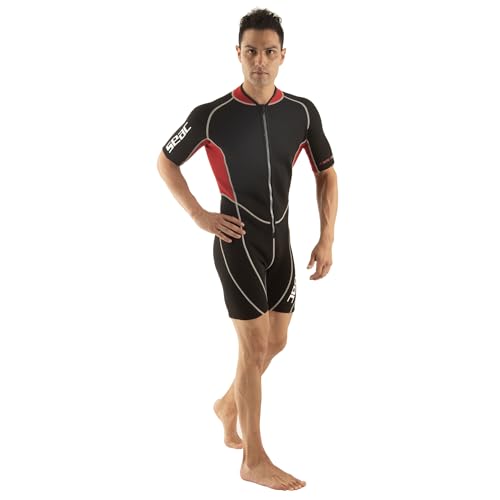 SEAC Ciao Combinaison Shorty Neoprene Homme 2.5 mm pour Plongée, Natation, Activités Aquatiques – vue 2