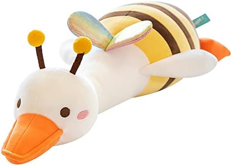 Duck Plush Pillow Stuffed Animal Toy, Cute Giant Goose Plush Duck Stuffed Animal,Super Soft Hugging Pillow for Kids Bedding (Colorful,25.5 in)