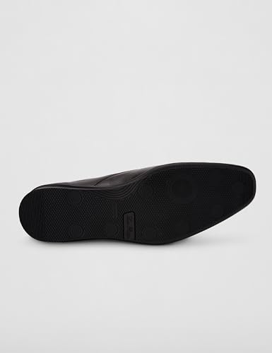 Image of Louis Philippe Men Premium Leather Breathable Lining Material Anti Slip Flat Heel TPR Sole Formal Derby Shoes