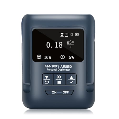 Detector portátil de radiación nuclear y dosímetro EMF