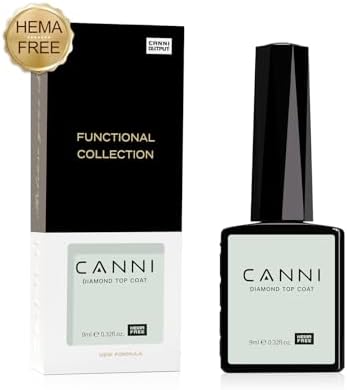 CANNI Semi-permanent Top Coat 10 ml UV LED Gel Nail Polish Manicure Kit Soak Off for Nails
