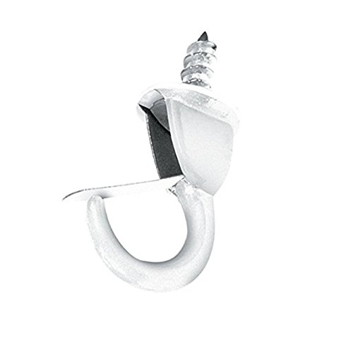 10 X White Safety Cup Hooks 32mm - Practical & Versatile Hanging Solution