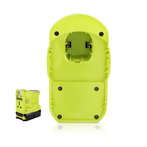 Generador inversor de corriente portátil de 200 W con salida de CA de 110-220 V y luz de 280 lm para baterías de 12 V-18 V, para trabajo al aire libre y uso de emergencia de 220 V