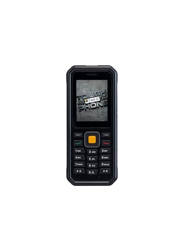 JCB Tradesman 4 Robusto Impermeable 4G Móvil Sin SIM Teléfono Dual SIM con antorcha TP1242   Negro