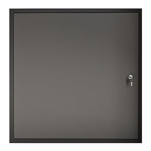 Customizable Flush Mount Wall Hatch Access Door - Aluminium Plumbing Access Panel(Black,18x18inch)