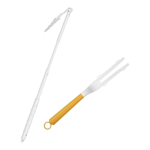 2 Piezas Repuestos de Mango para Plumero Swiffer, Mango de Plumero Telescópico Extendido Longitud Ajustable, Mango de Repuesto para Plumero para el Hogar Limpieza